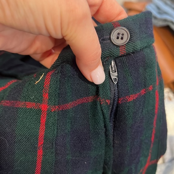 Vintage Pendleton Pleated Plaid Wool Skirt - Picture 5 of 5